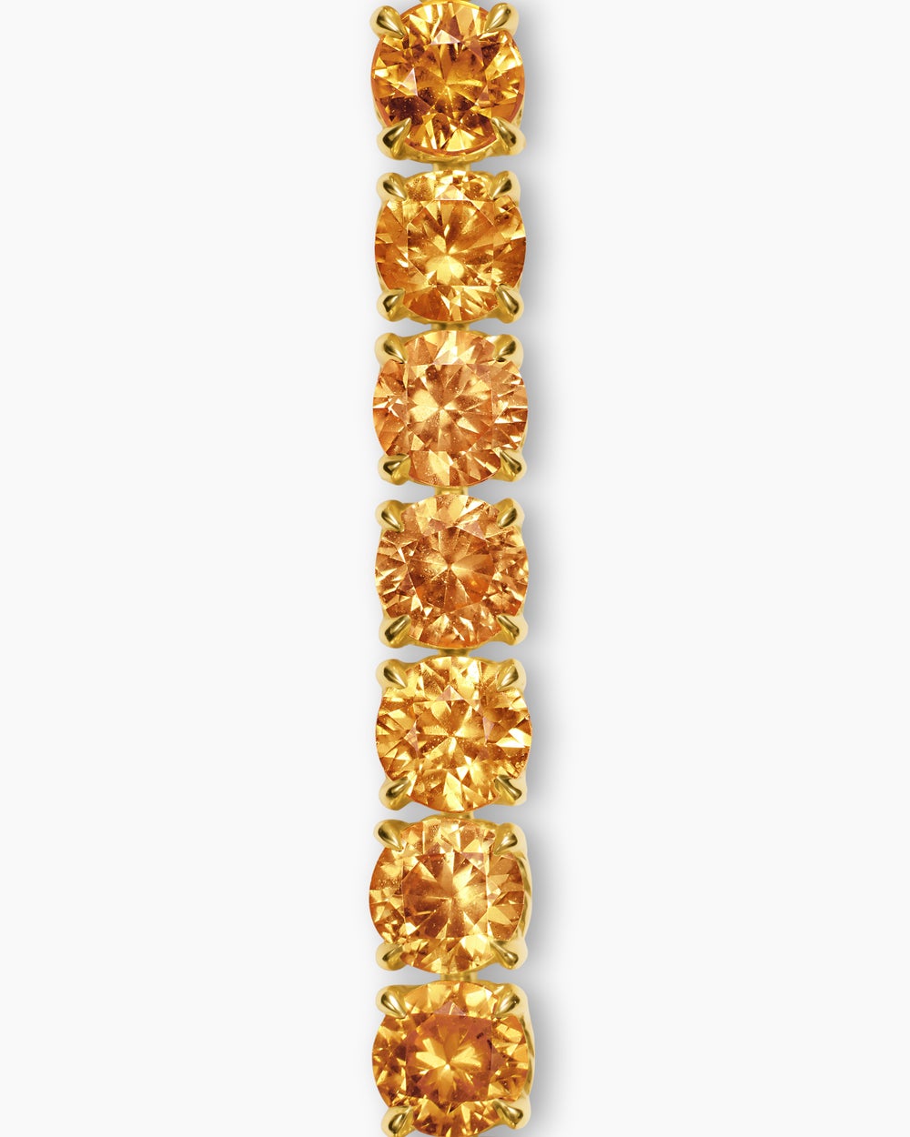 Womens Tennis Bracelet in 18K Yellow Gold, 3mm