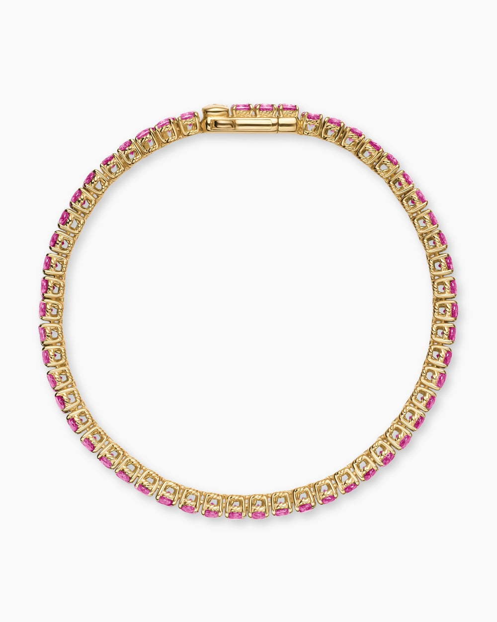 Womens Tennis Bracelet in 18K Yellow Gold, 3mm