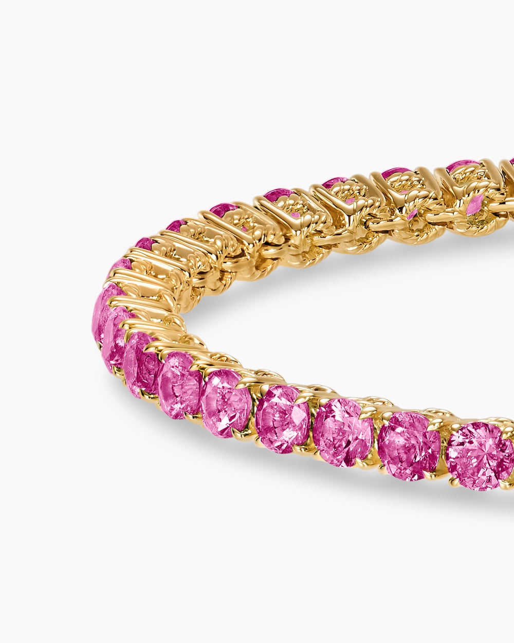 Womens Tennis Bracelet in 18K Yellow Gold, 3mm