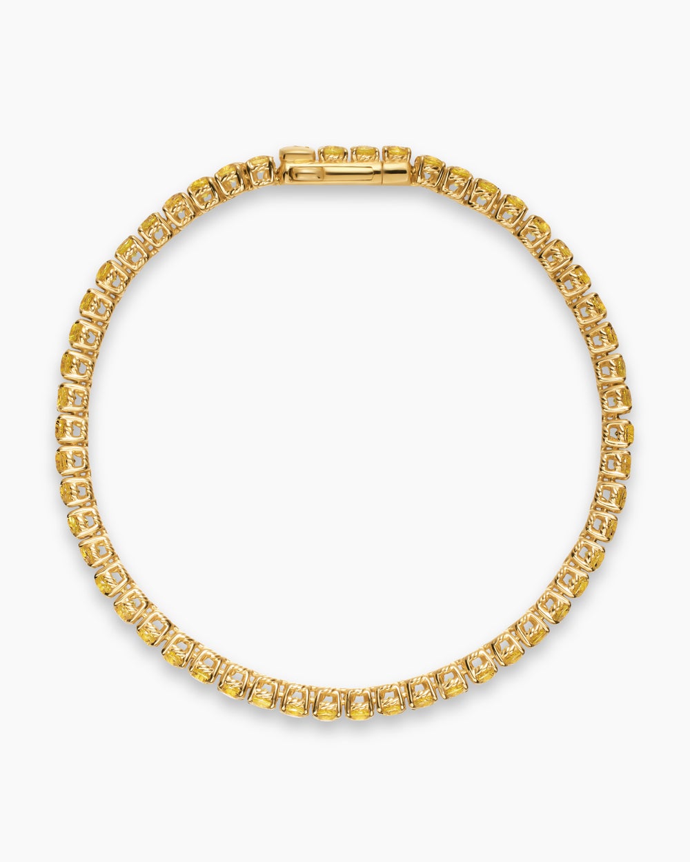 Womens Tennis Bracelet in 18K Yellow Gold, 3mm
