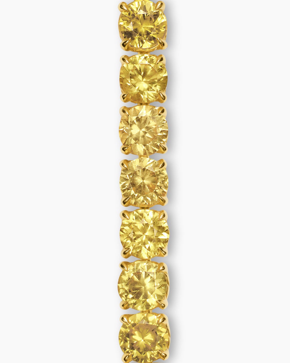 Womens Tennis Bracelet in 18K Yellow Gold, 3mm
