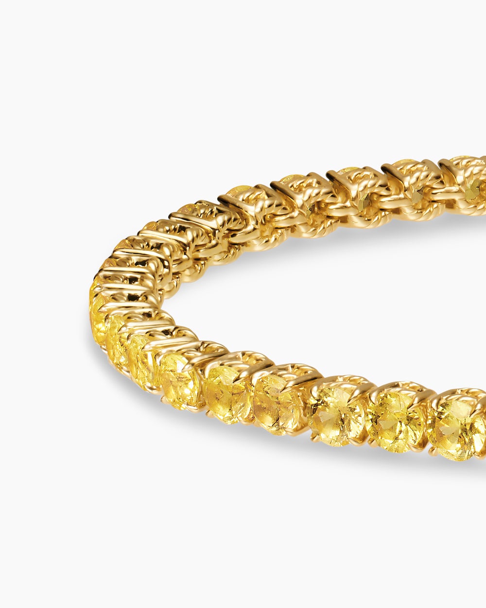Womens Tennis Bracelet in 18K Yellow Gold, 3mm