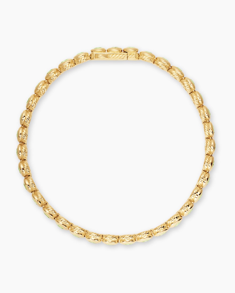 Womens Bezel Set Tennis Bracelet in 18K Yellow Gold, 4.7mm
