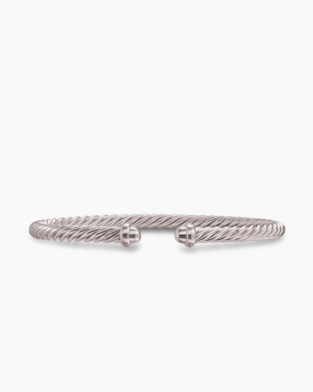 Womens Classic Cable Bracelet in Sand Aluminum, 4mm