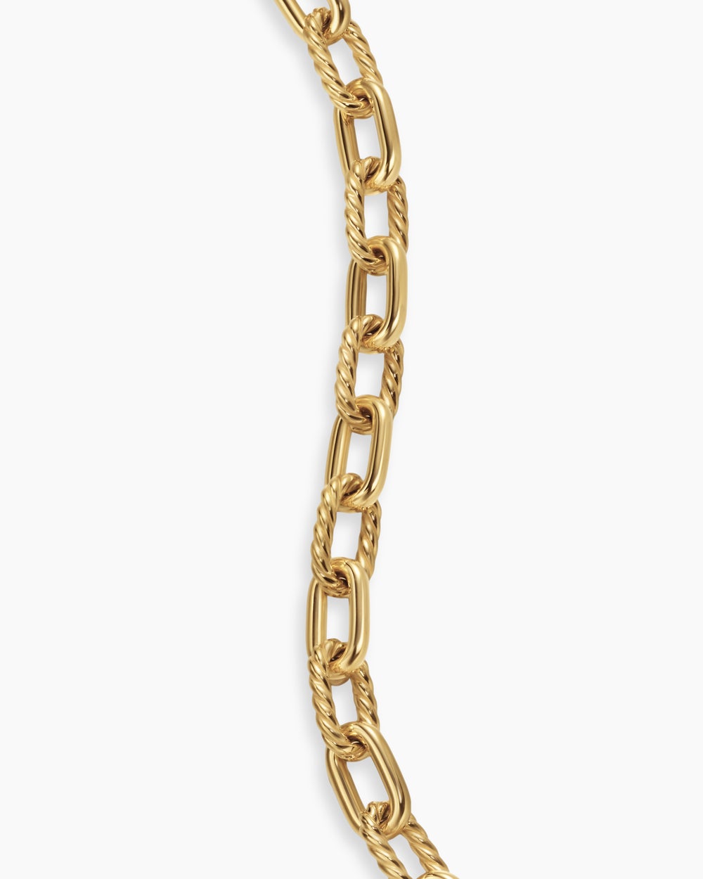 Bracelet chaîne à fermoir en T DY Madison en or jaune 18 carats, 5,5 mm femmes