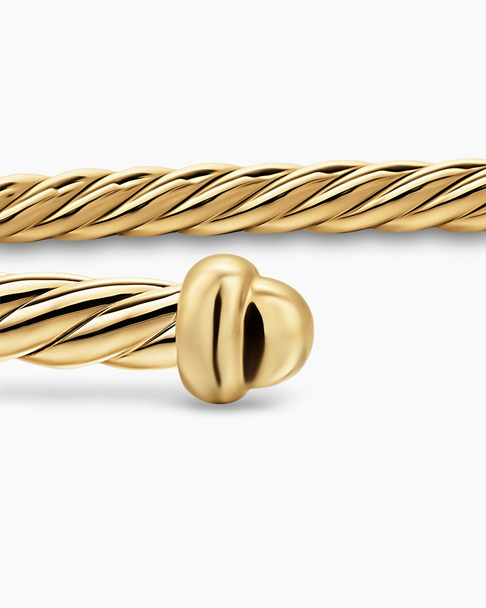 Womens Micro Cablespira Flex Bracelet in 18K Yellow Gold, 2.6mm