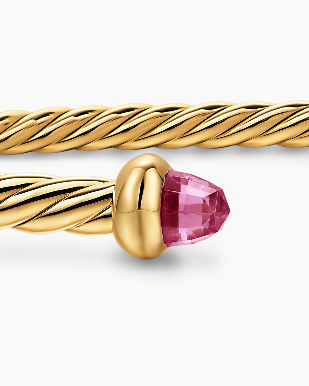 Womens Micro Cablespira Flex Bracelet in 18K Yellow Gold, 2.6mm