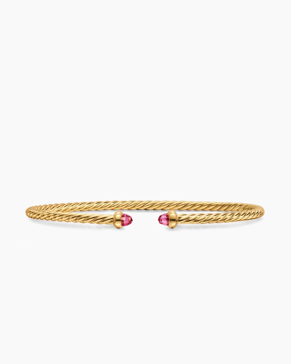 Womens Micro Cablespira Flex Bracelet in 18K Yellow Gold, 2.6mm