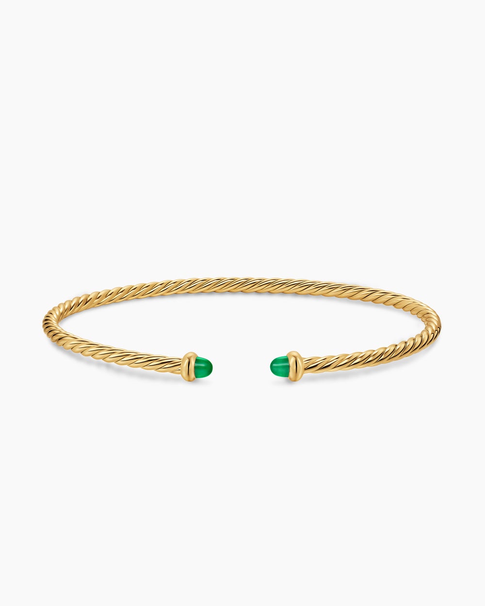 Womens Micro Cablespira Flex Bracelet in 18K Yellow Gold, 2.6mm