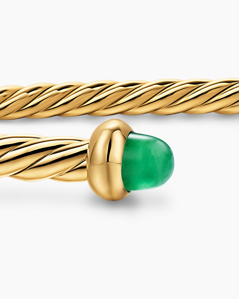 Womens Micro Cablespira Flex Bracelet in 18K Yellow Gold, 2.6mm