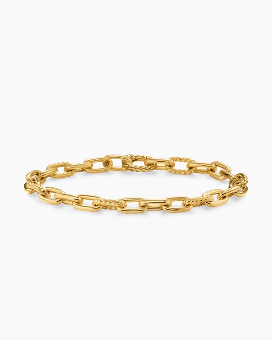 Bracelet chaîne DY Madison® en or jaune 18 carats, 6 mm