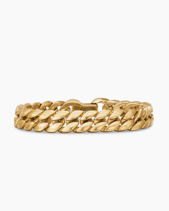 Curb Chain Bracelet in 18K Yellow Gold, 11.5mm