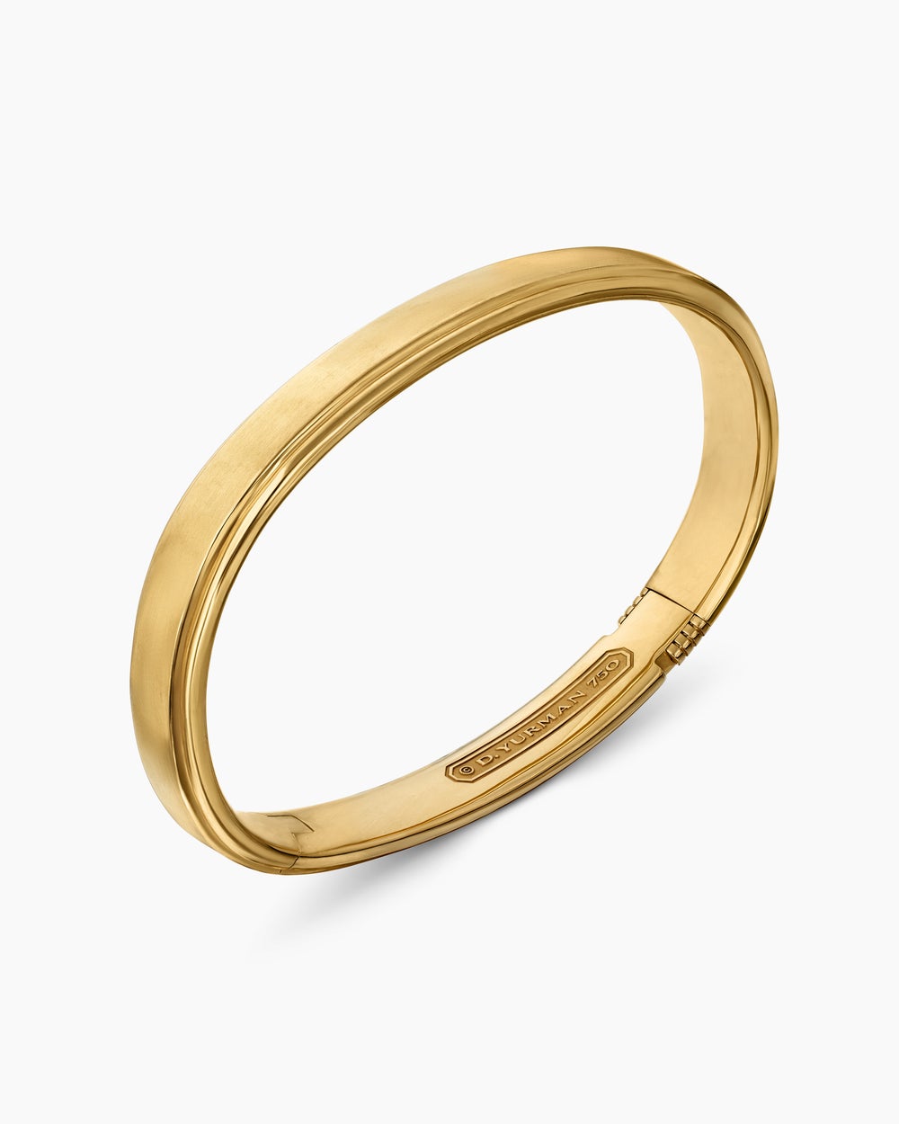 Mens Streamline® Bangle Bracelet in 18K Yellow Gold, 9mm