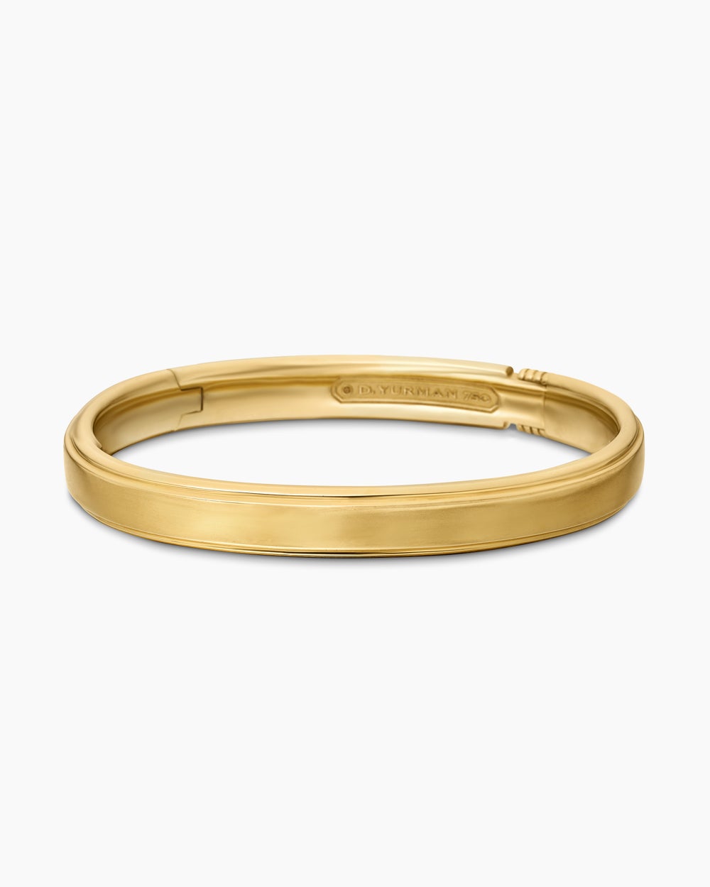 Mens Streamline® Bangle Bracelet in 18K Yellow Gold, 9mm