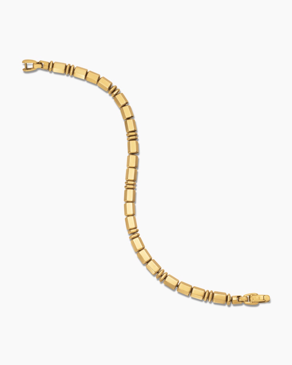 Mens Spiritual Beads Bracelet in 18K Yellow Gold, 6mm