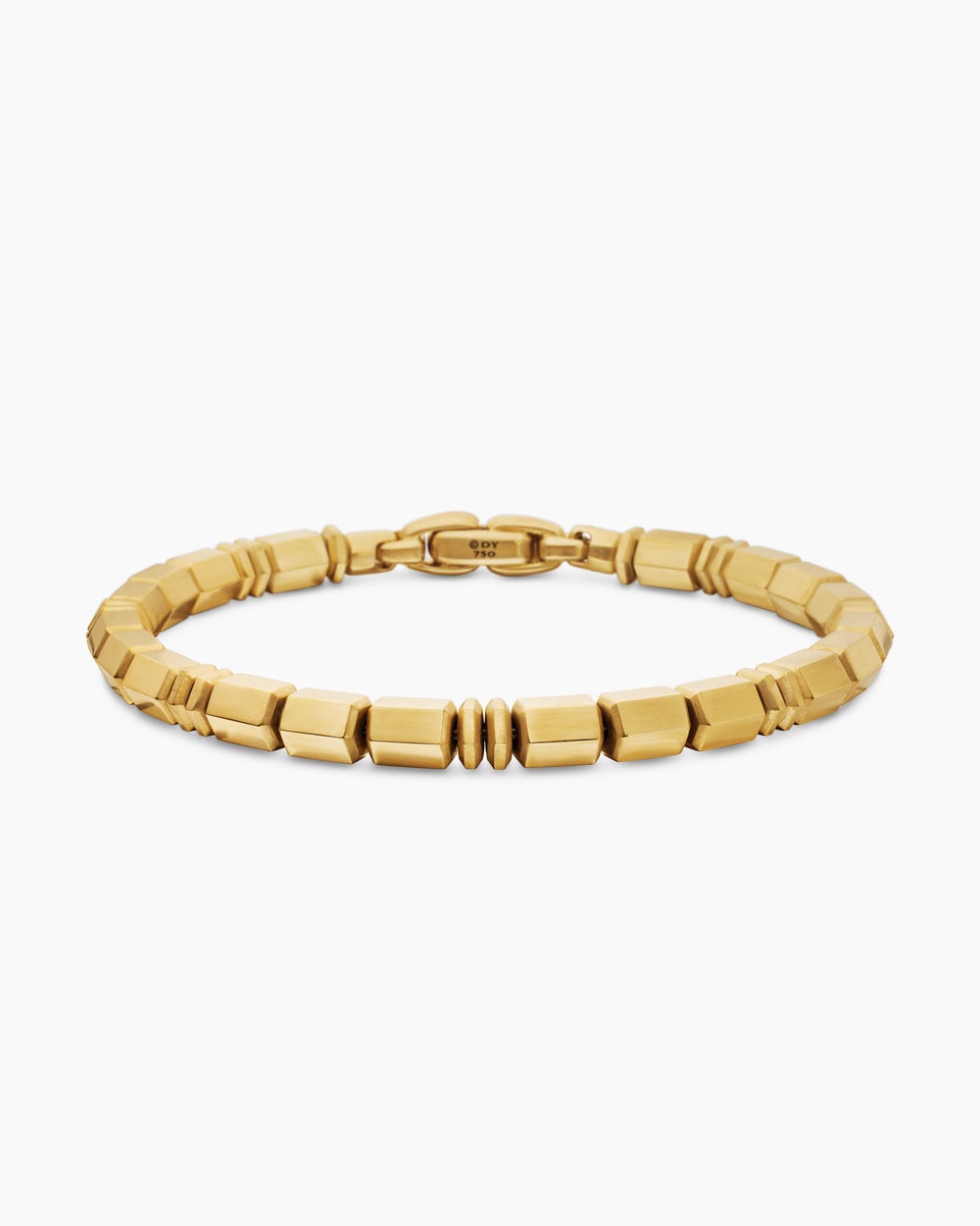 Mens Spiritual Beads Bracelet in 18K Yellow Gold, 6mm