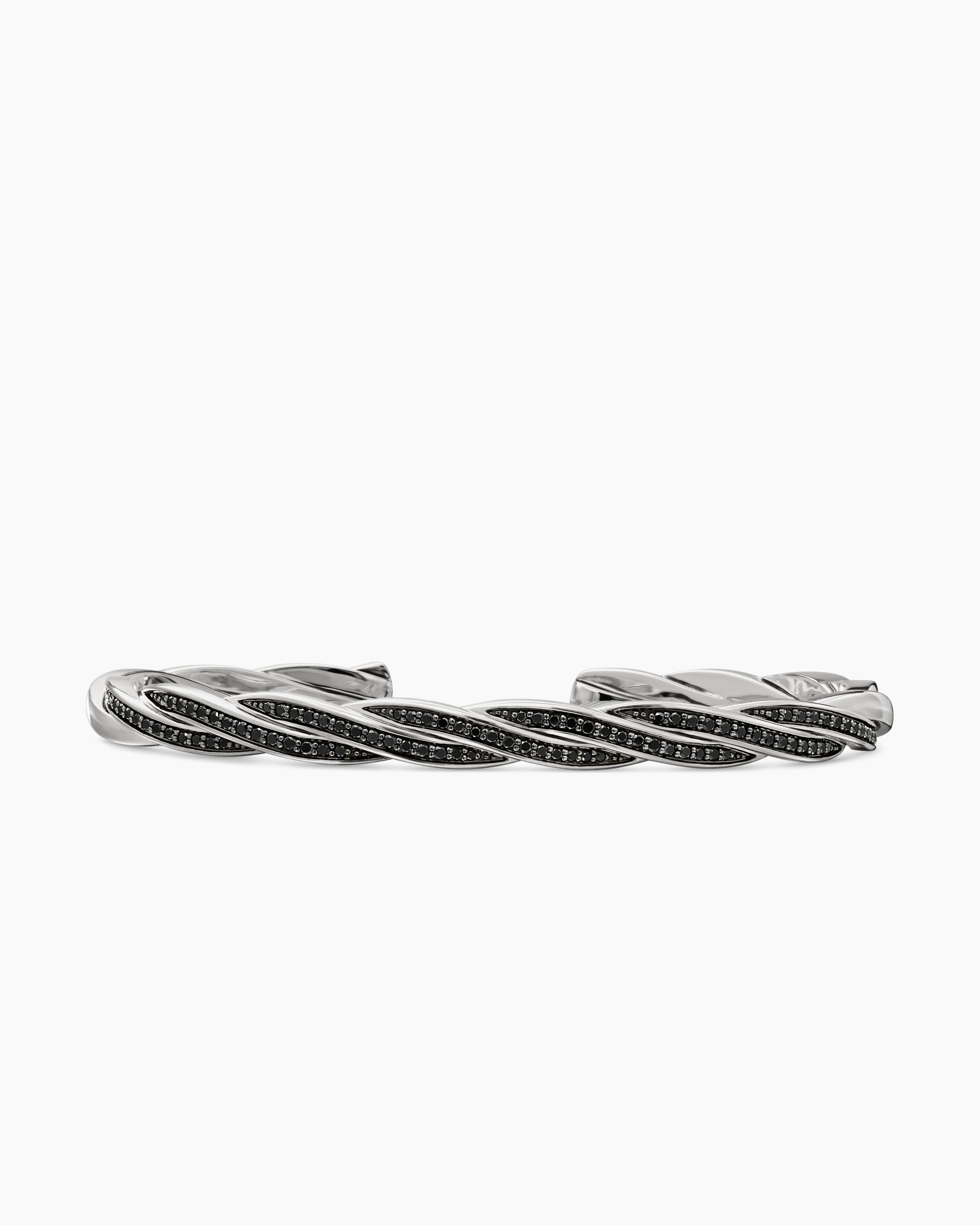 Manchette DY Helios en argent sterling, 6 mm hommes 