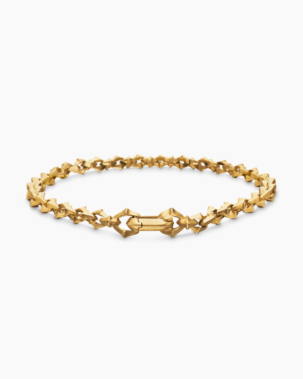 Mens Armory Chain Bracelet in 18K Yellow Gold, 4mm