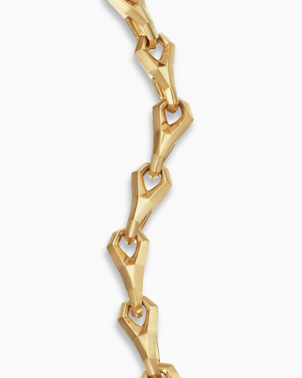 Bracelet à maillons à facettes en or jaune 18 carats, 9 mm homme