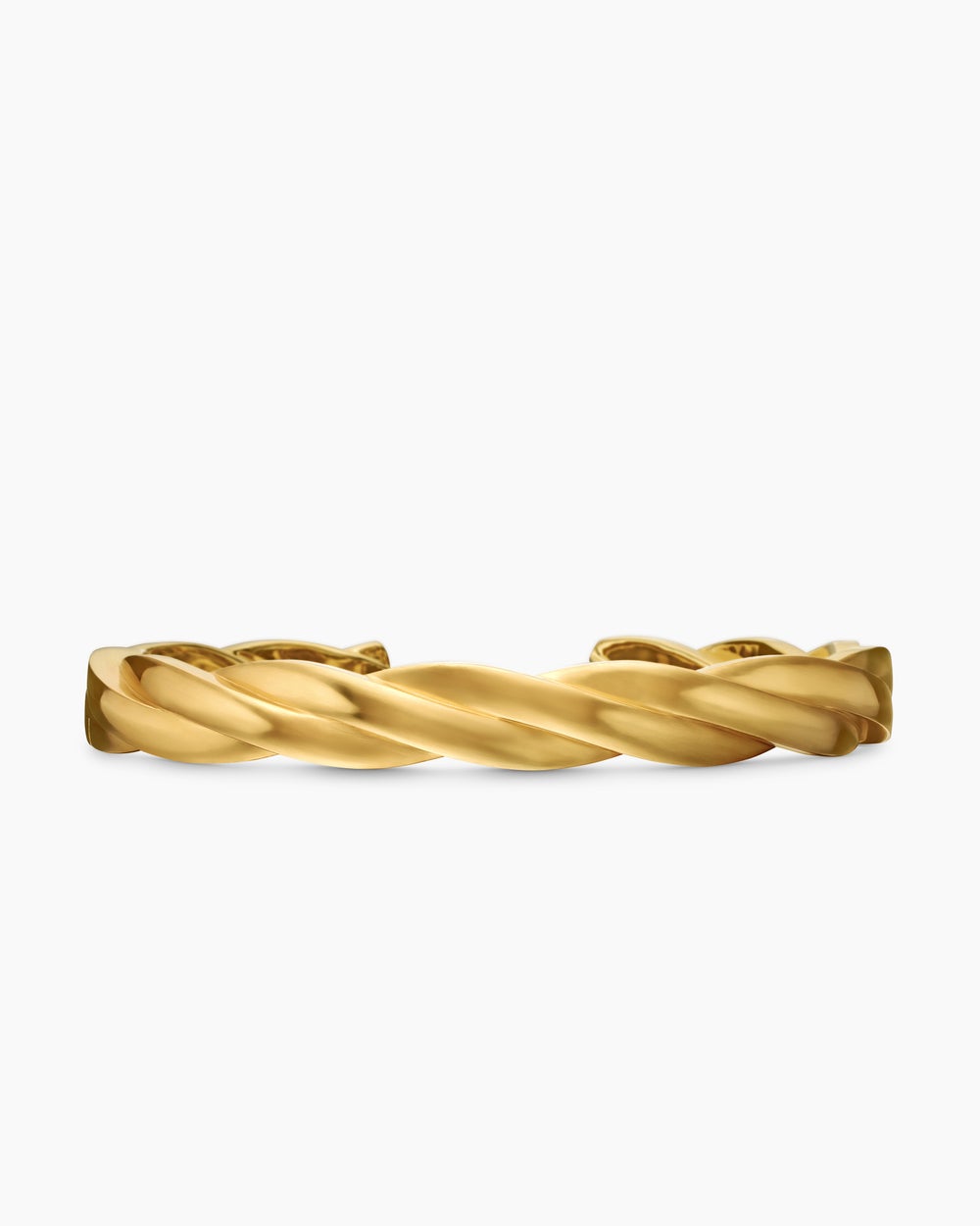 Bracelet manchette DY Helios en or jaune 18 carats, 9 mm homme