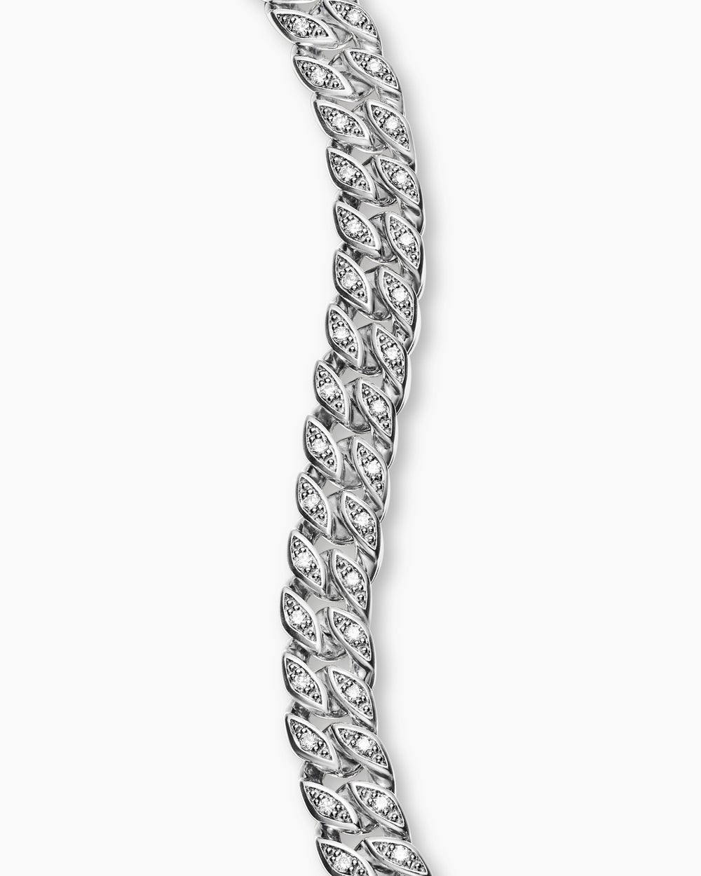 Mens Curb Chain Bracelet in Sterling Silver, 6mm