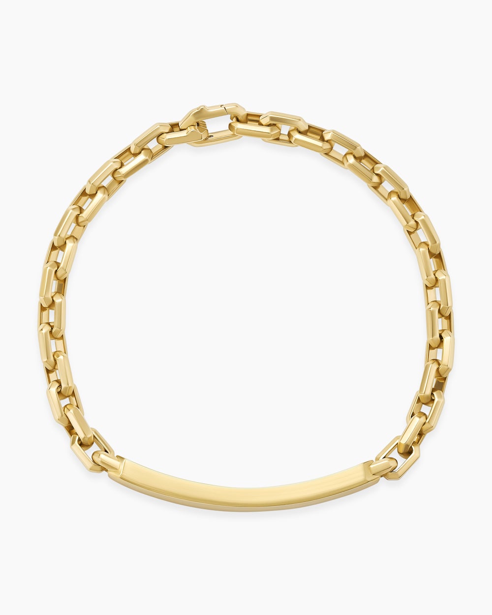 Mens Streamline® ID Bracelet in 18K Yellow Gold, 6.8mm