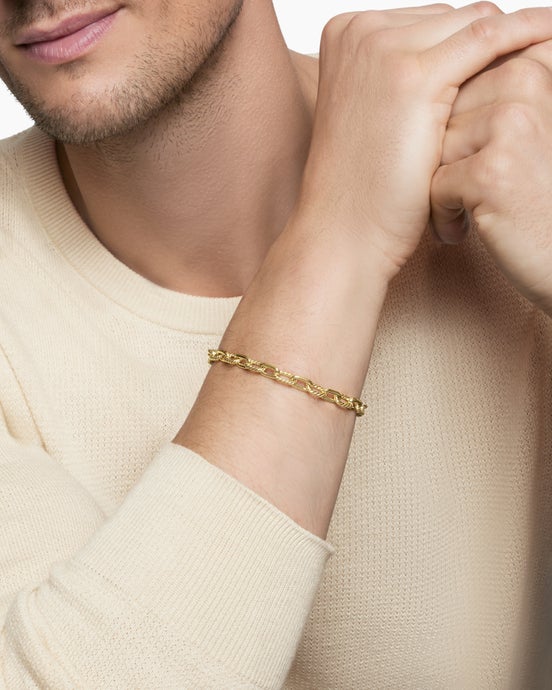 DY Madison® Chain Bracelet in 18ct Yellow Gold, 6mm
