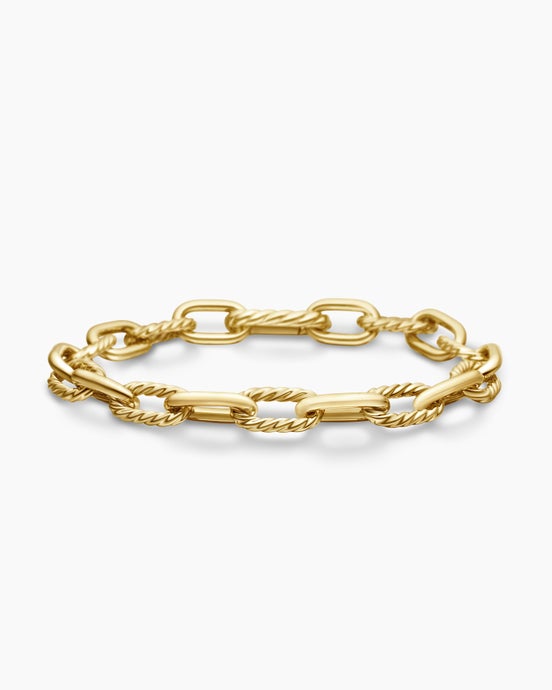 Bracelet chaîne DY Madison® en or jaune 18 carats, 8,5 mm