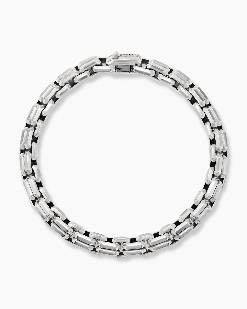 Mens Streamline® Double Link Bracelet in Sterling Silver, 8mm
