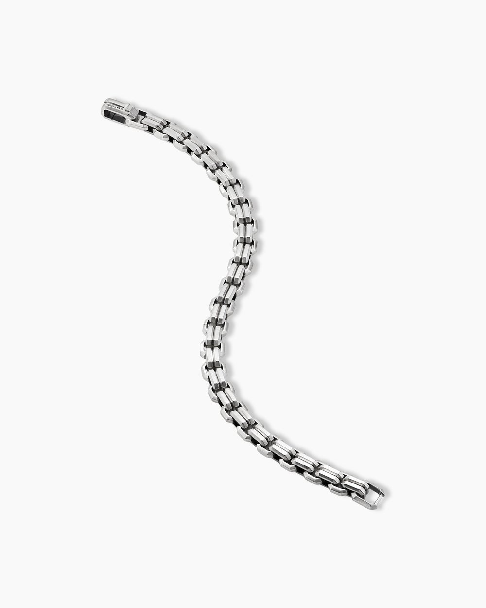 Mens Streamline® Double Link Bracelet in Sterling Silver, 8mm