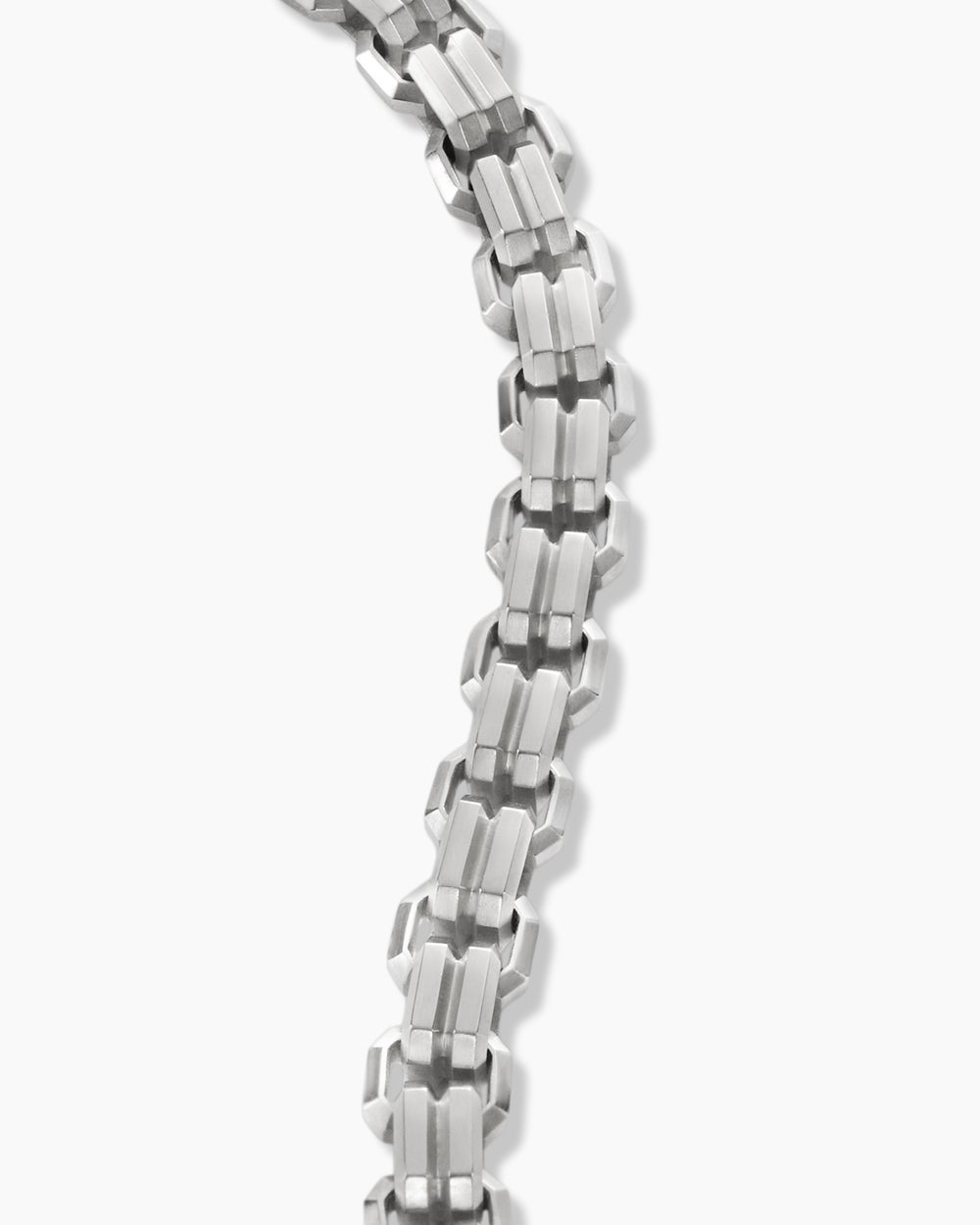 Mens Streamline® Double Link Bracelet in Sterling Silver, 8mm