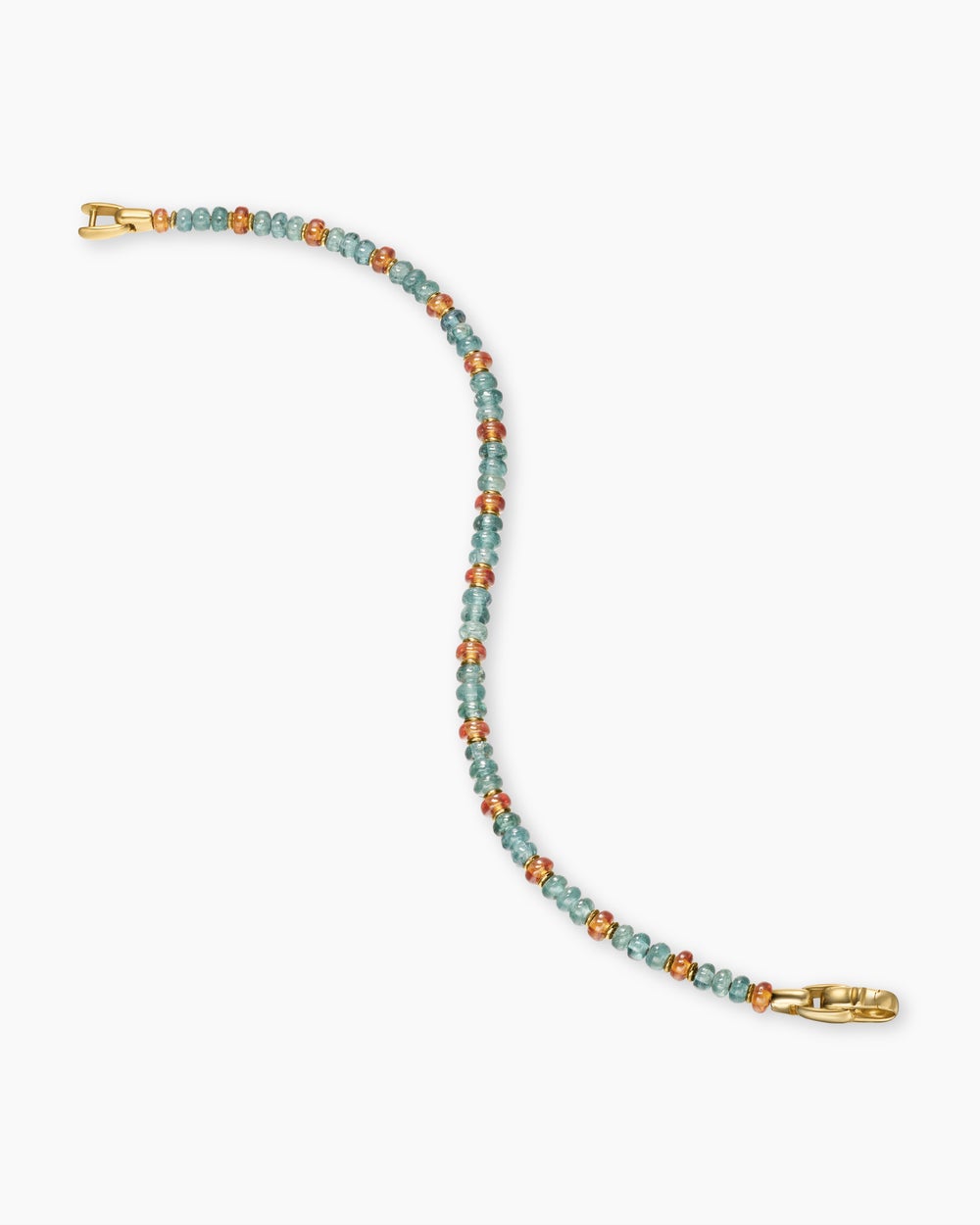 Mens Spiritual Beads Bracelet in 18K Yellow Gold, 4mm