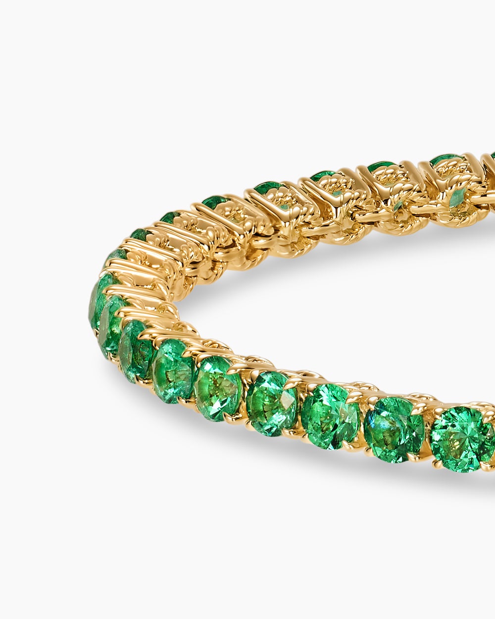 Mens Tennis Bracelet in 18K Yellow Gold, 3mm