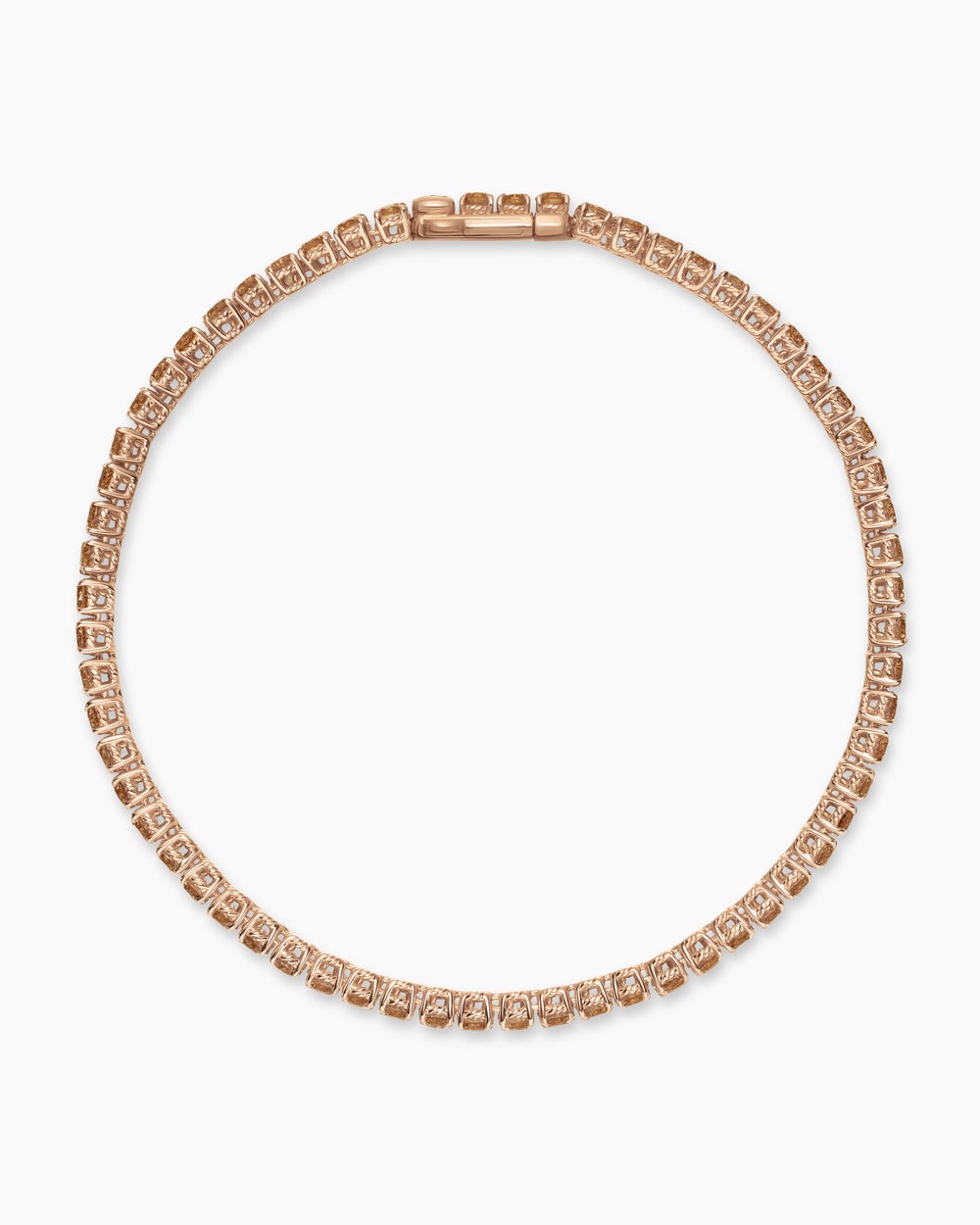 Mens Tennis Bracelet in 18K Rose Gold, 3mm