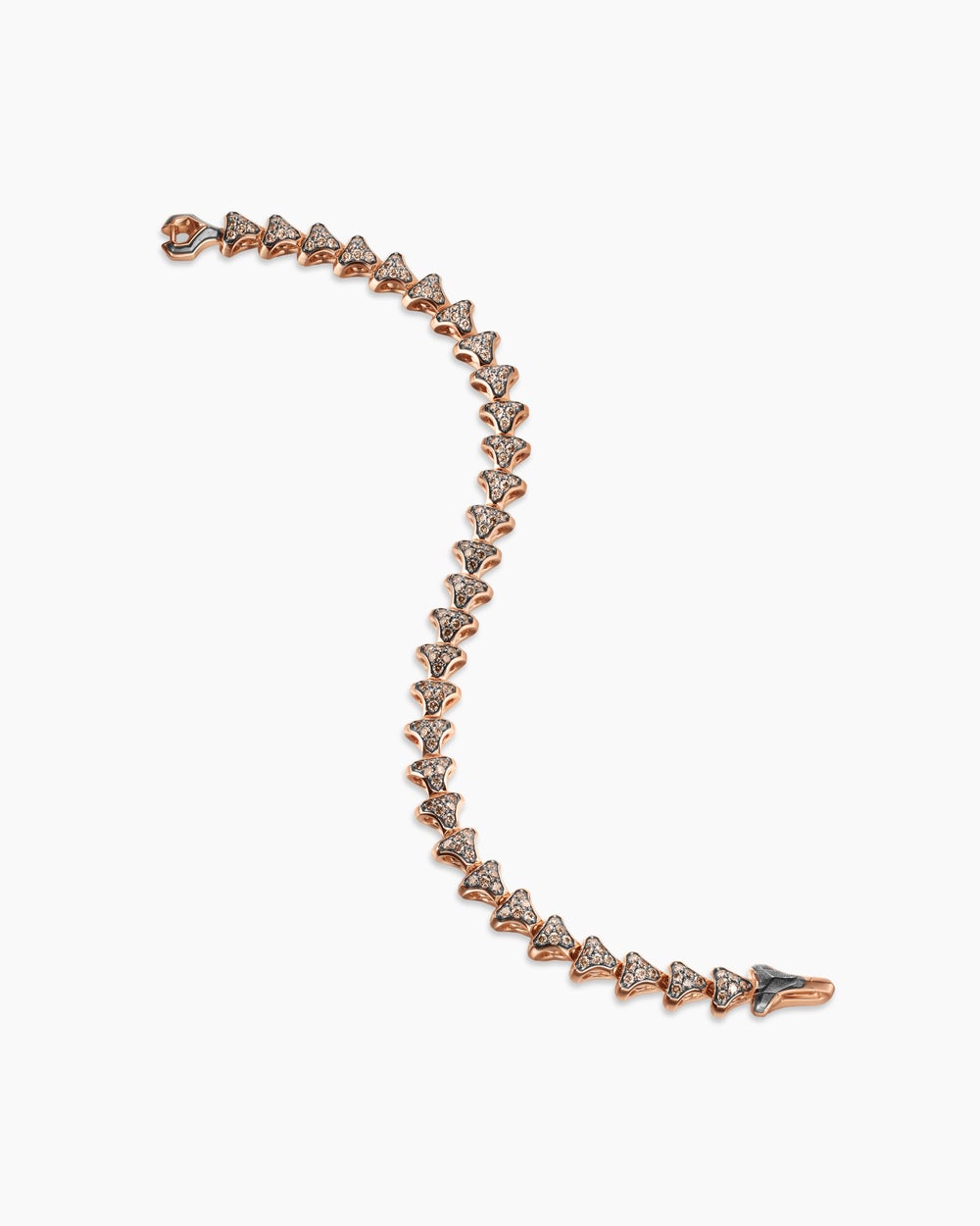 Mens Armory Link Bracelet in 18K Rose Gold, 7.5mm