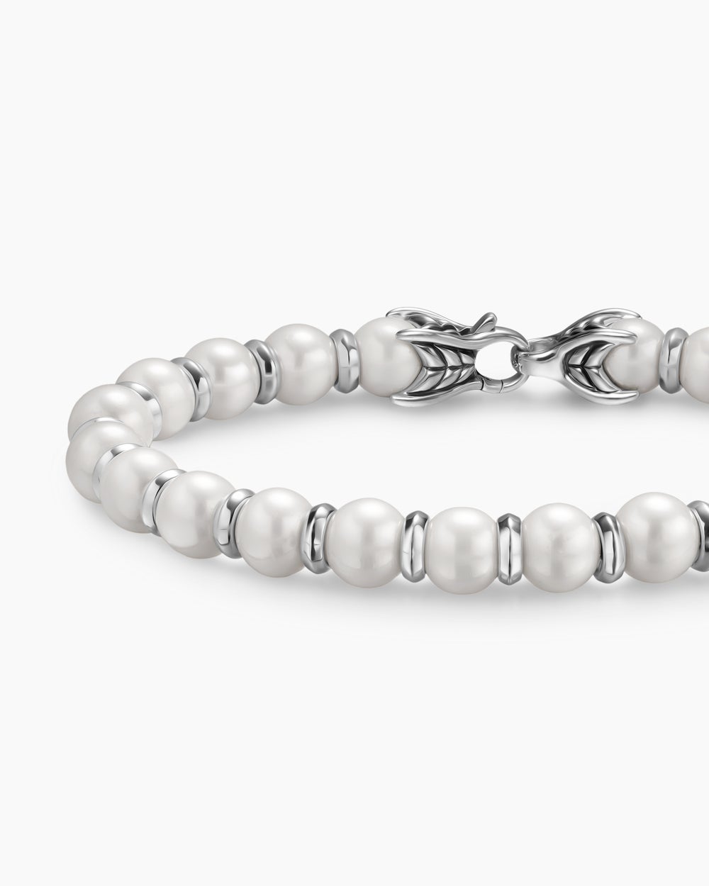 Bracelet Spiritual Beads en argent sterling, 8 mm hommes
