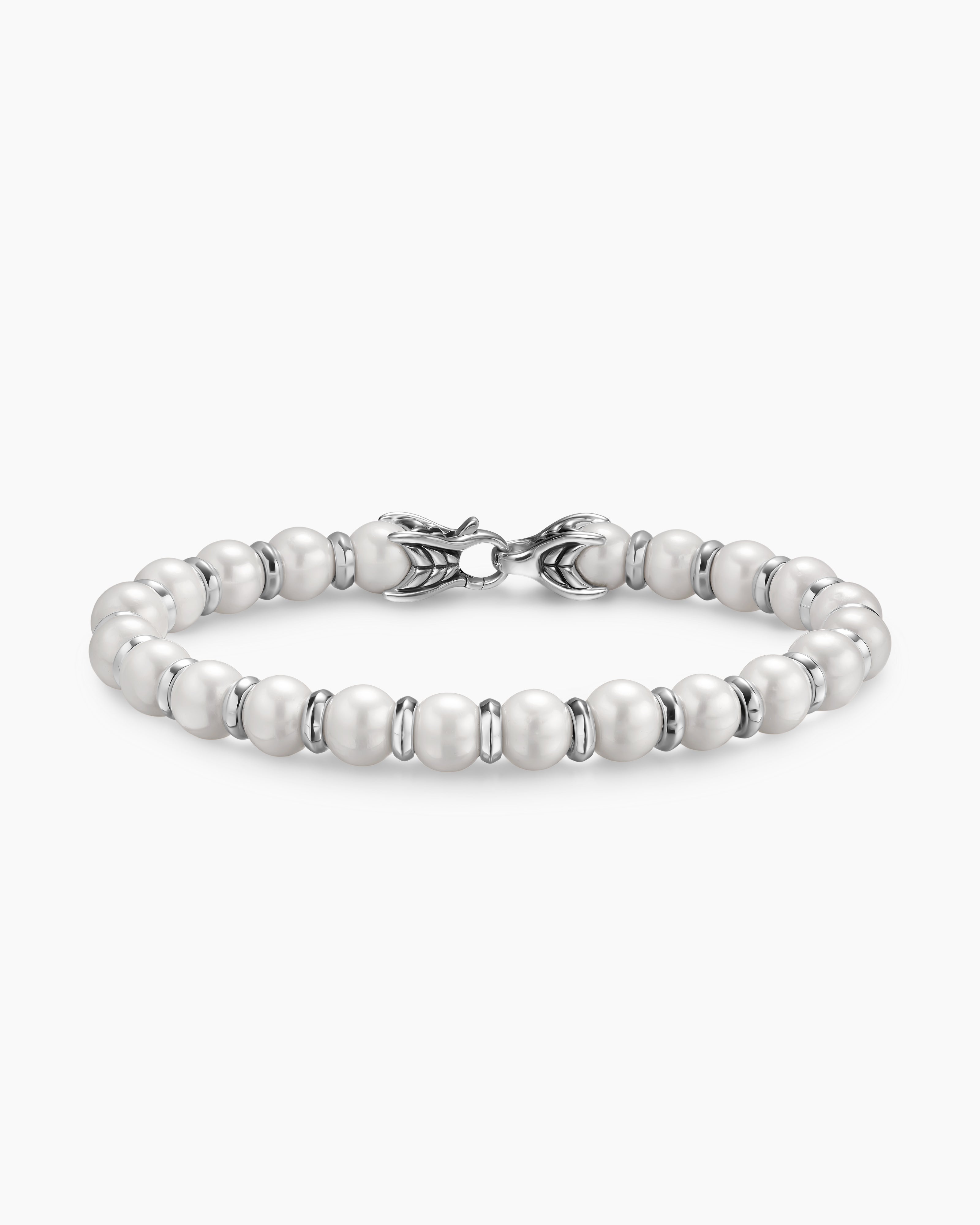 Bracelet Spiritual Beads en argent sterling, 8 mm hommes 