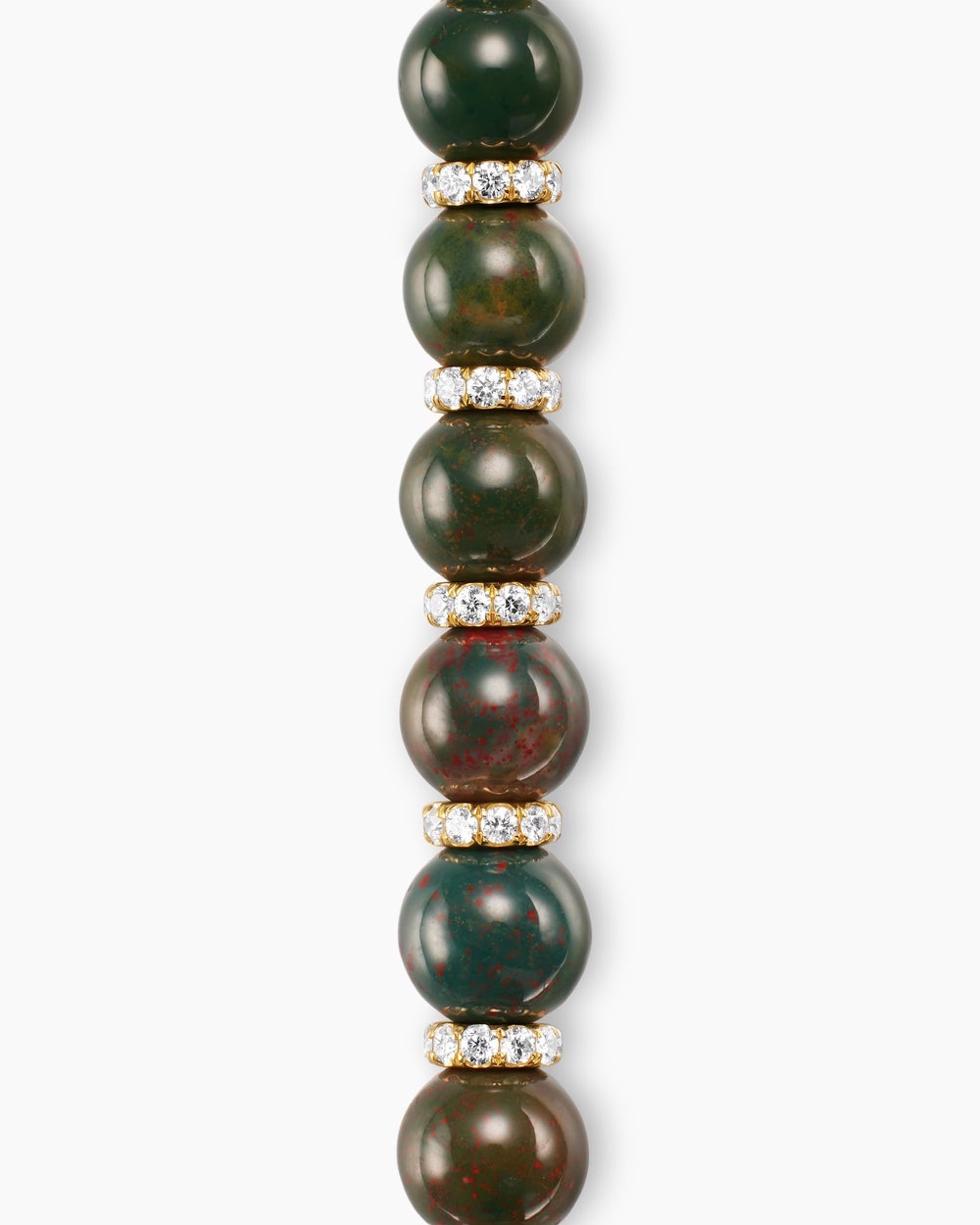 Mens Spiritual Beads Bracelet in 18K Yellow Gold, 6mm