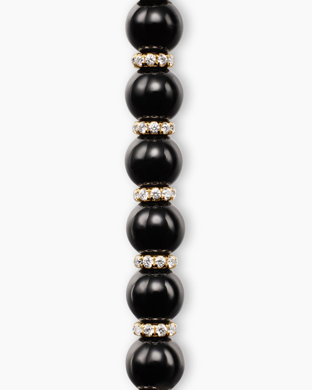 Mens Spiritual Beads Bracelet in 18K Yellow Gold, 6mm