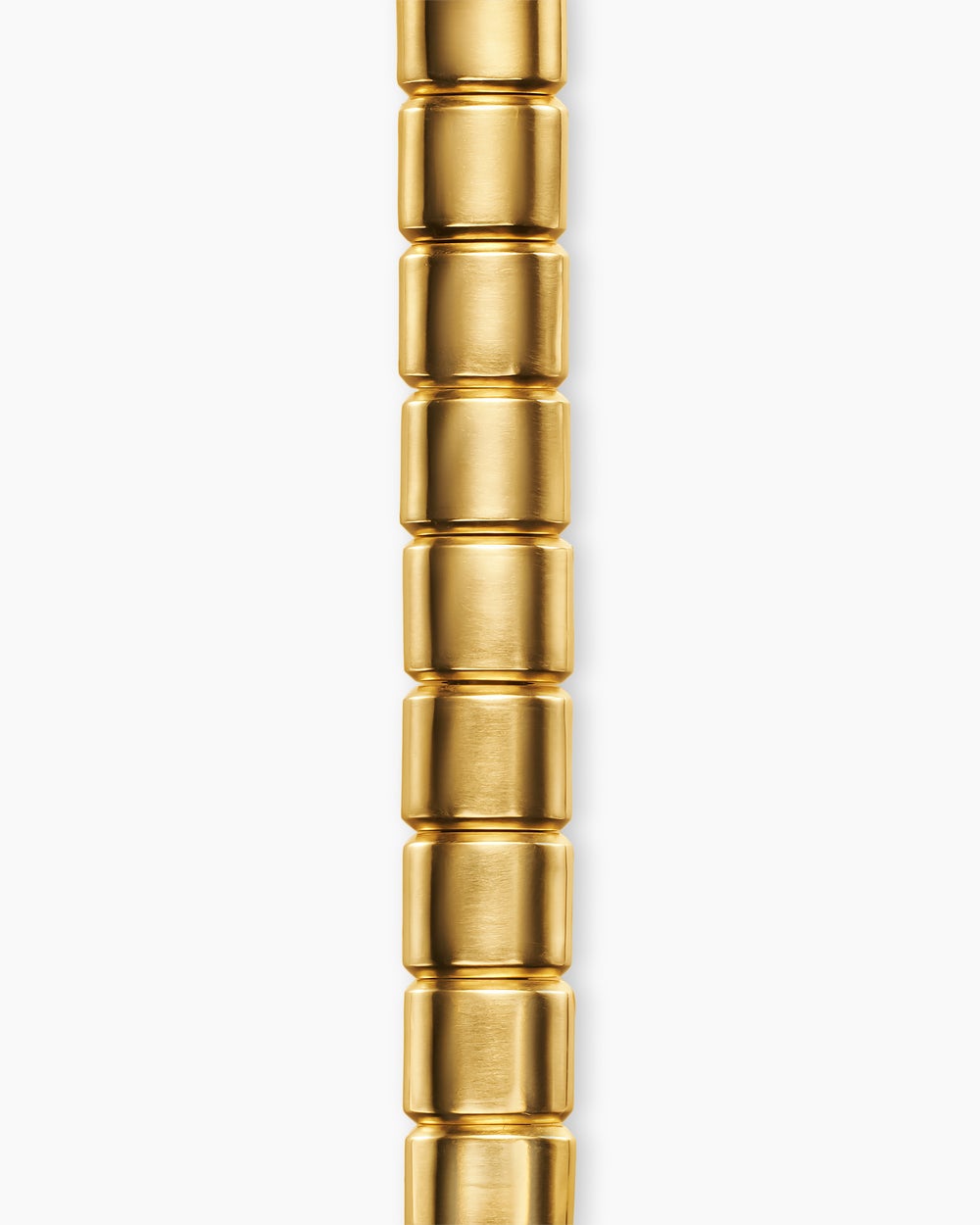 Mens Spiritual Beads Flat Bead Bracelet in 18K Yellow Gold, 8mm