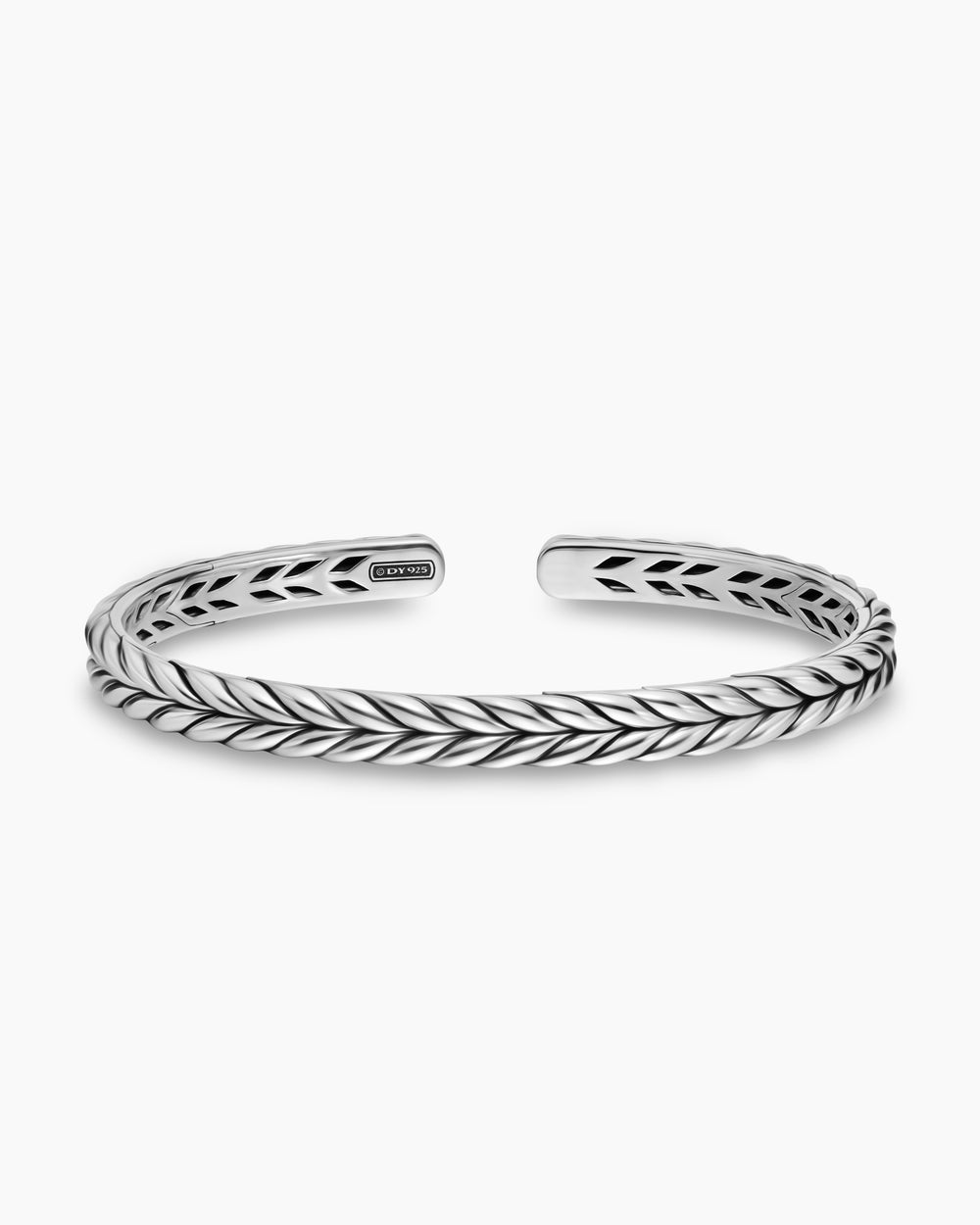 Bracelet Chevron Flex en argent sterling, 6,4 mm hommes