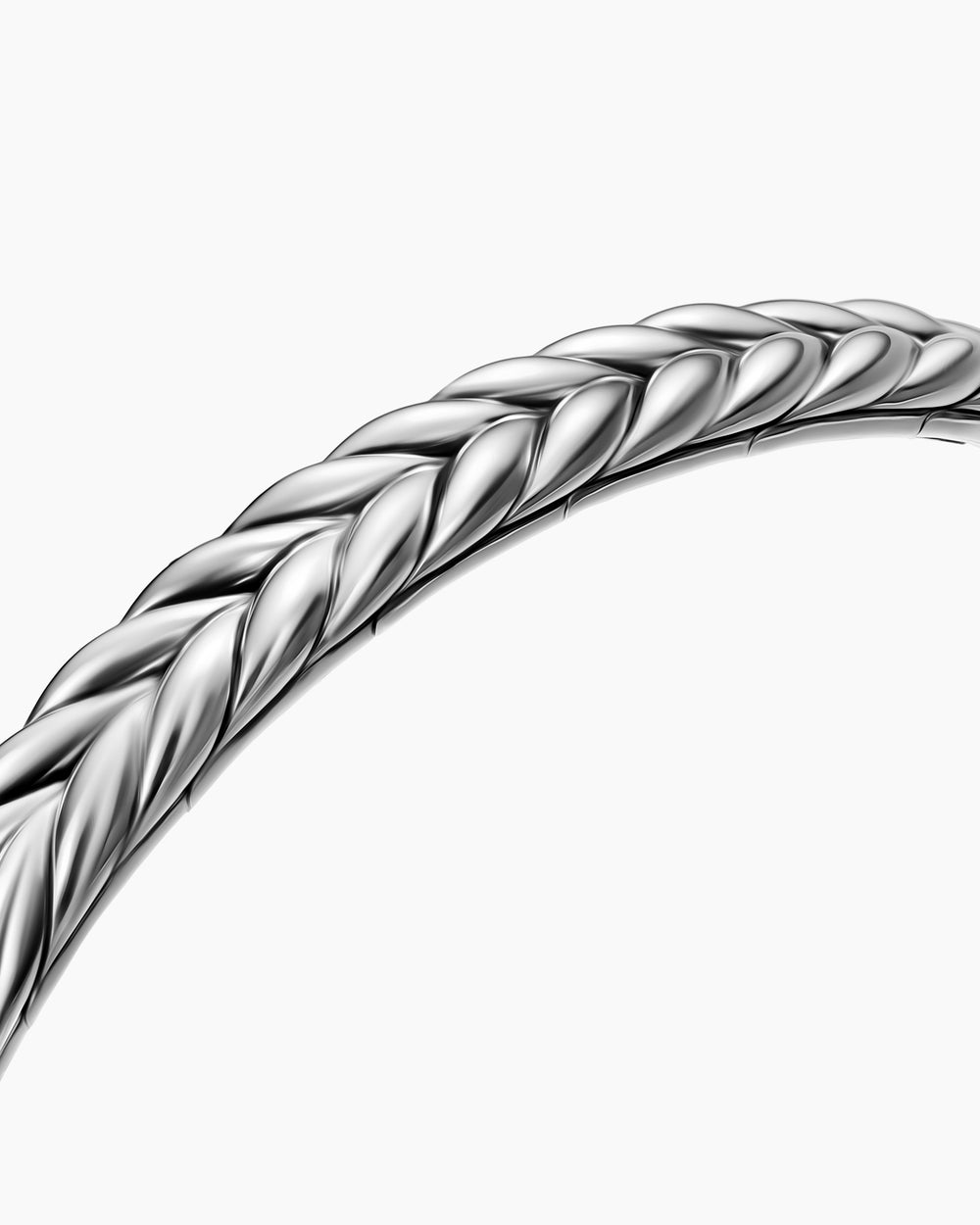 Bracelet Chevron Flex en argent sterling, 6,4 mm hommes