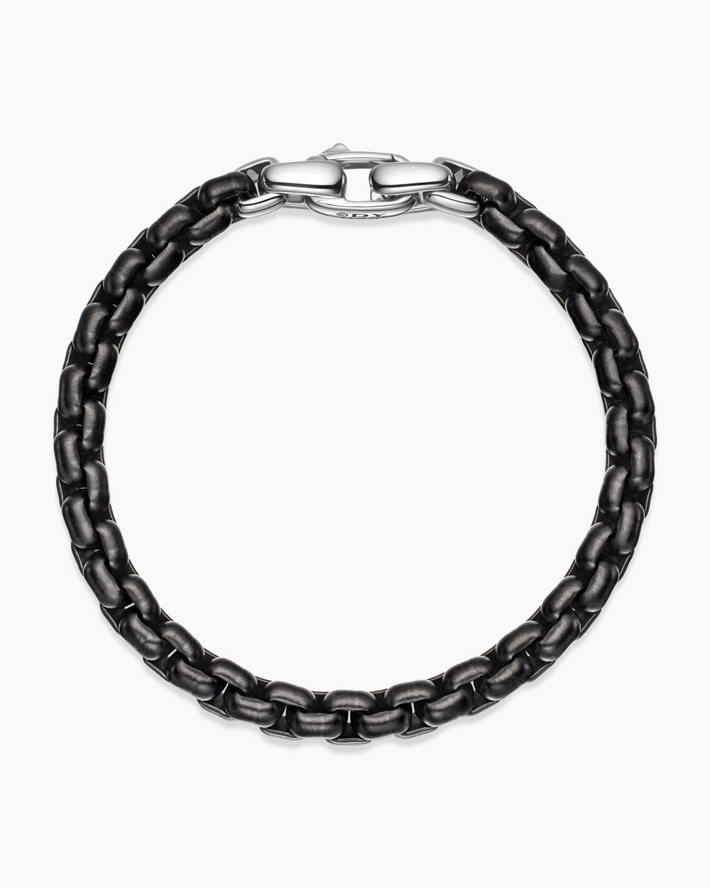 Bracelet Box Chain en acier inoxydable et argent sterling, 7,3 mm hommes