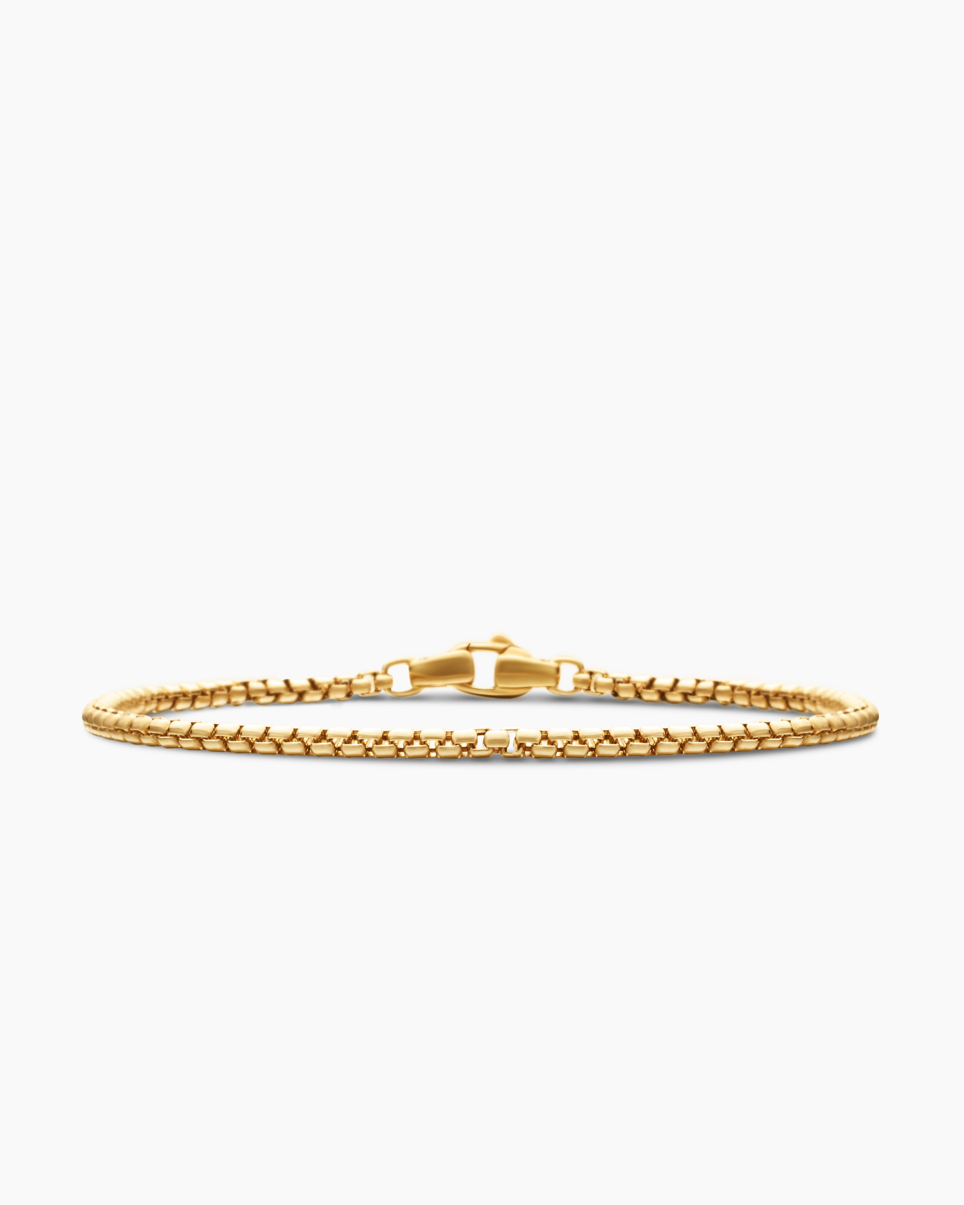 Bracelet Box Chain en or jaune 18 carats, 2,7 mm hommes 
