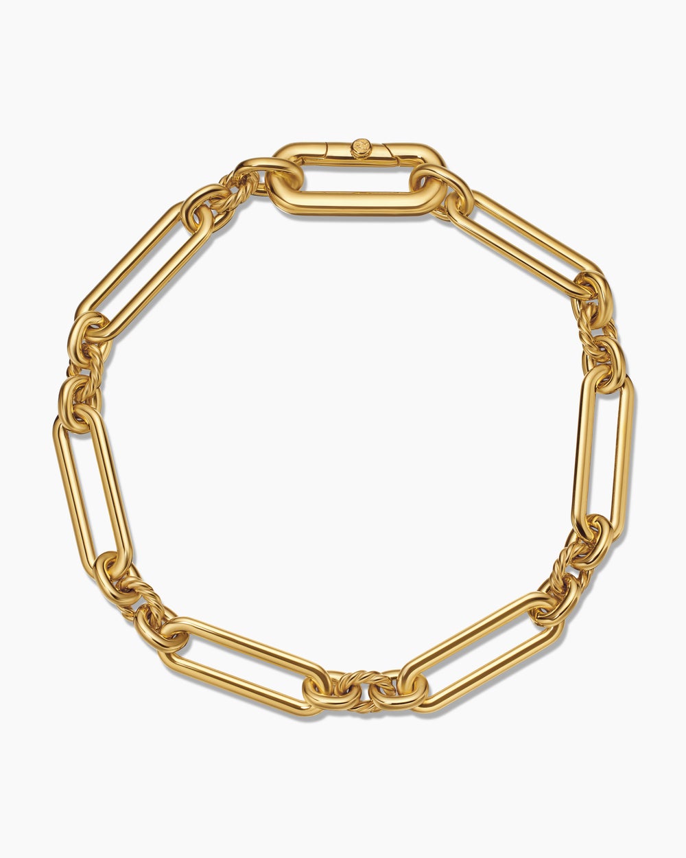 Womens Lexington Chain Bracelet in 18ct Yellow Gold, 6.5mm
