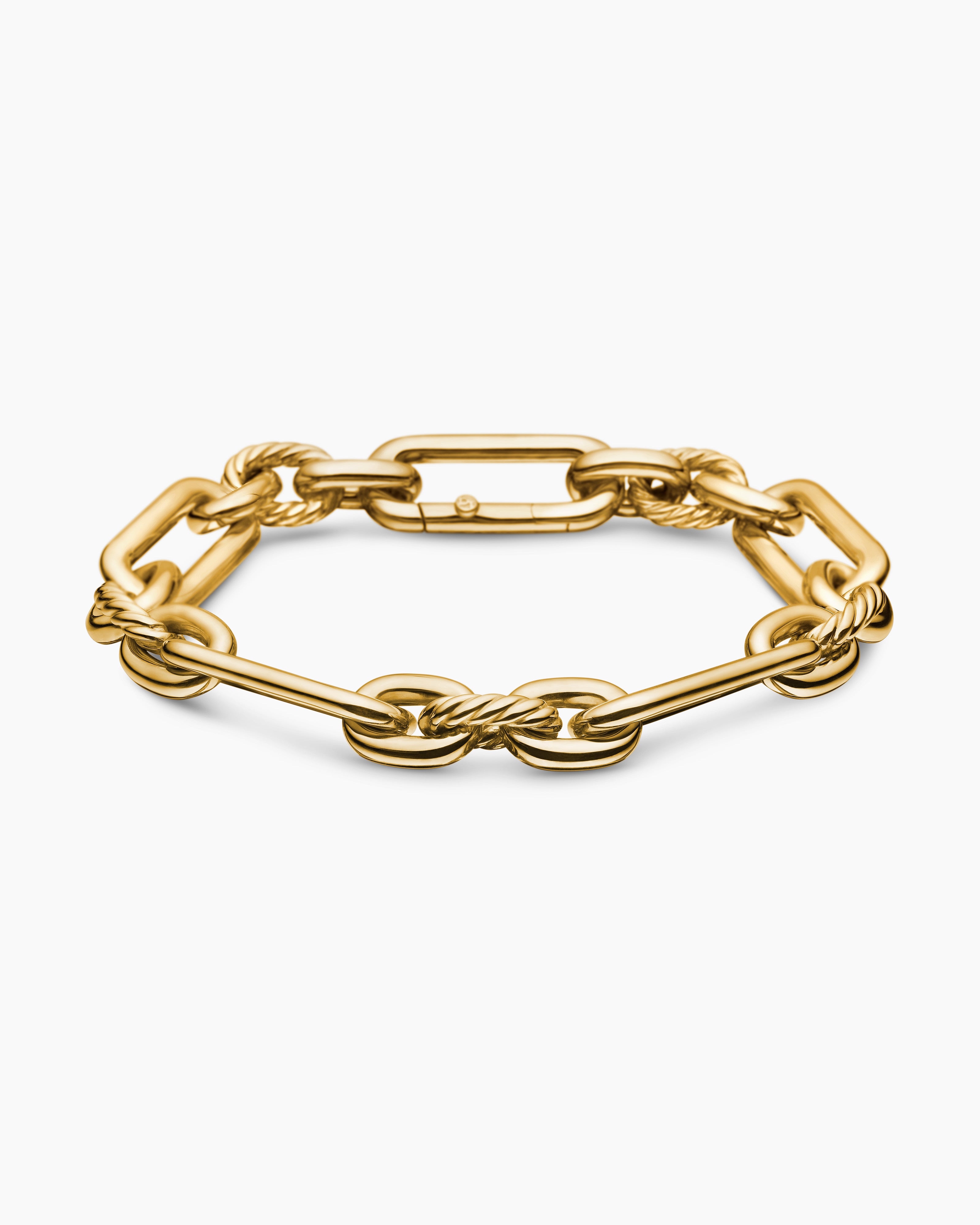 Womens Lexington Chain Bracelet in 18K Yellow Gold, 9.8mm