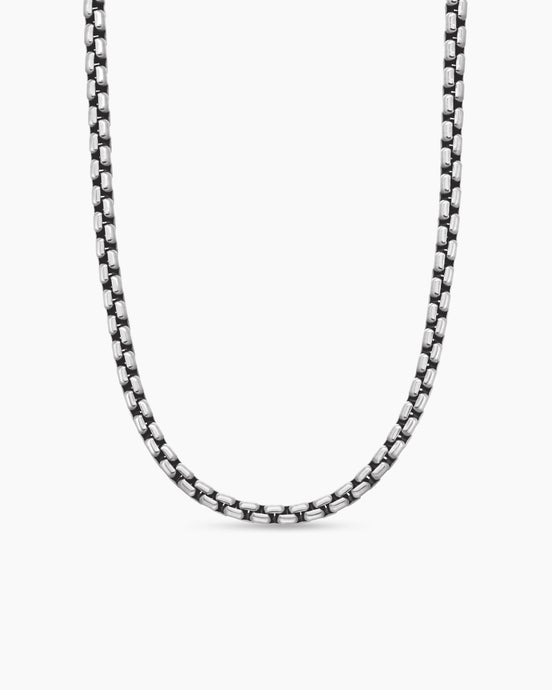 Box Chain Necklace in Sterling Silver, 4.8mm