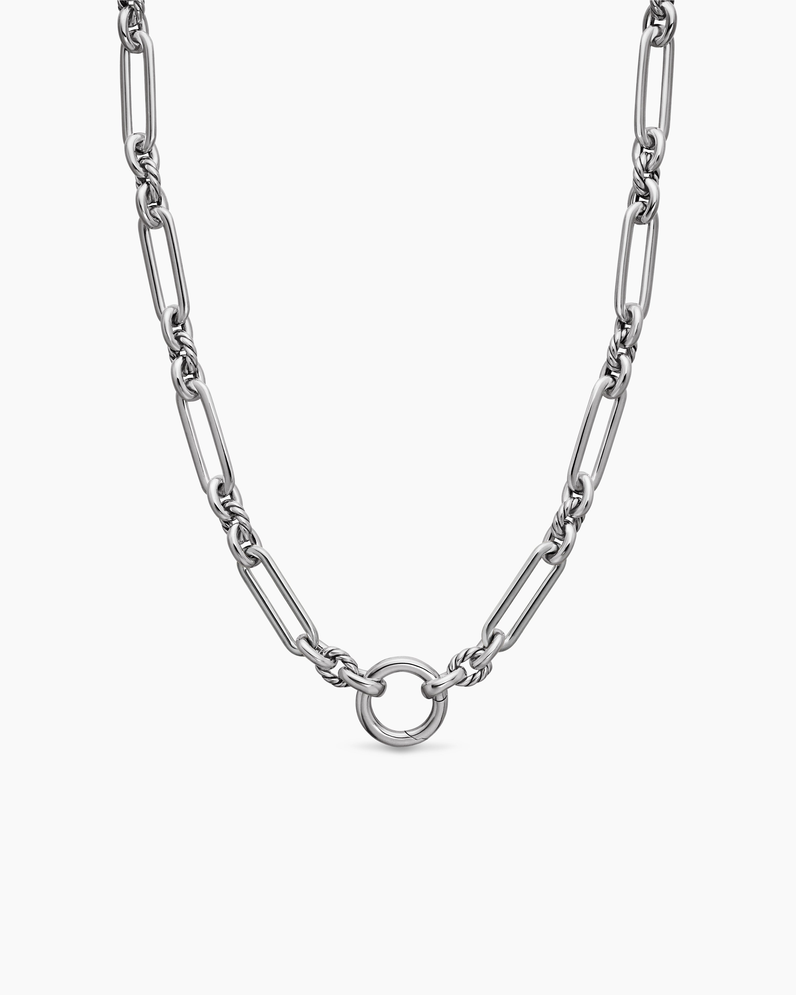 Womens Lexington Chain Necklace in Sterling Silver, 7mm