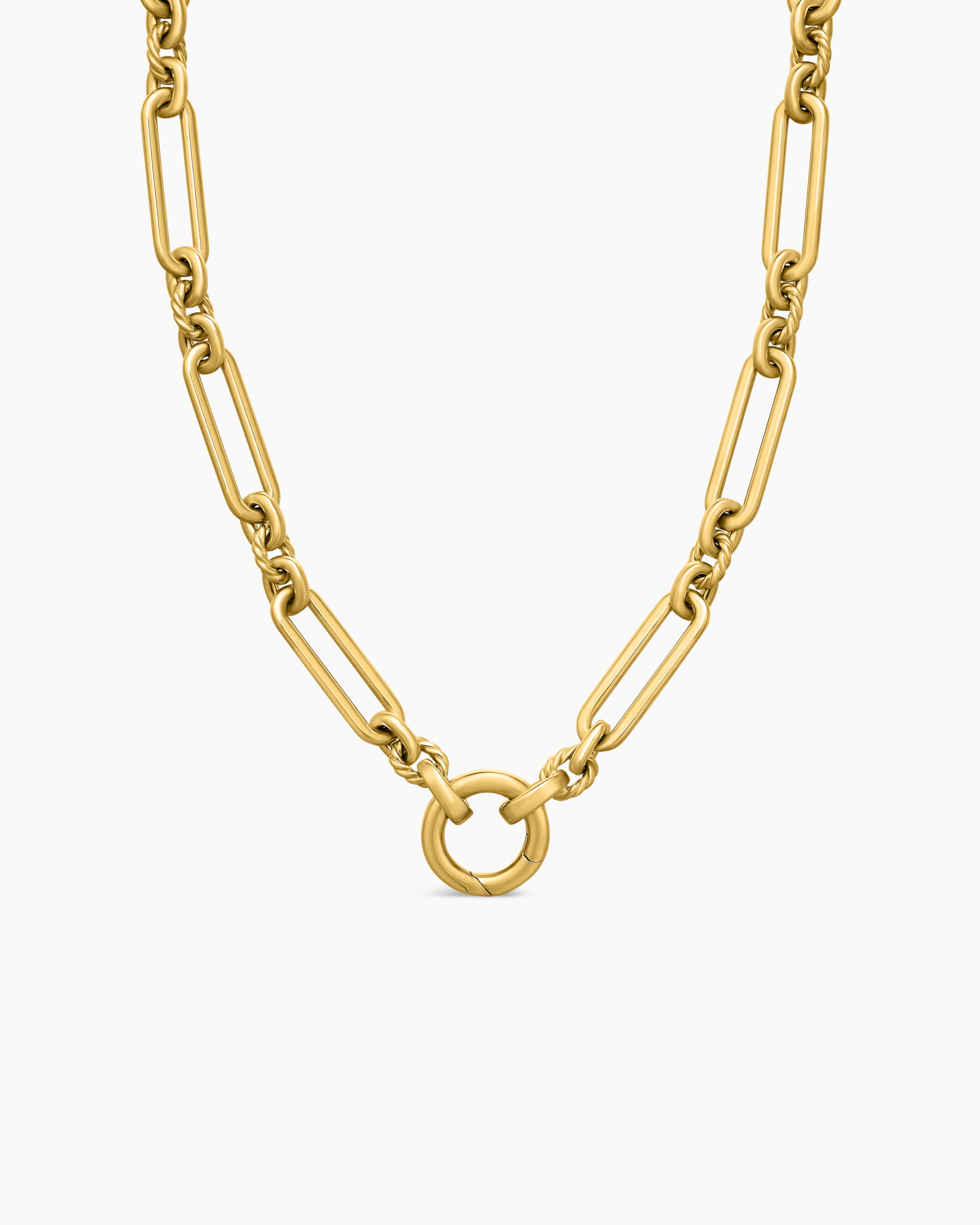 Womens Lexington Chain Necklace in 18ct Yellow Gold, 6.5mm