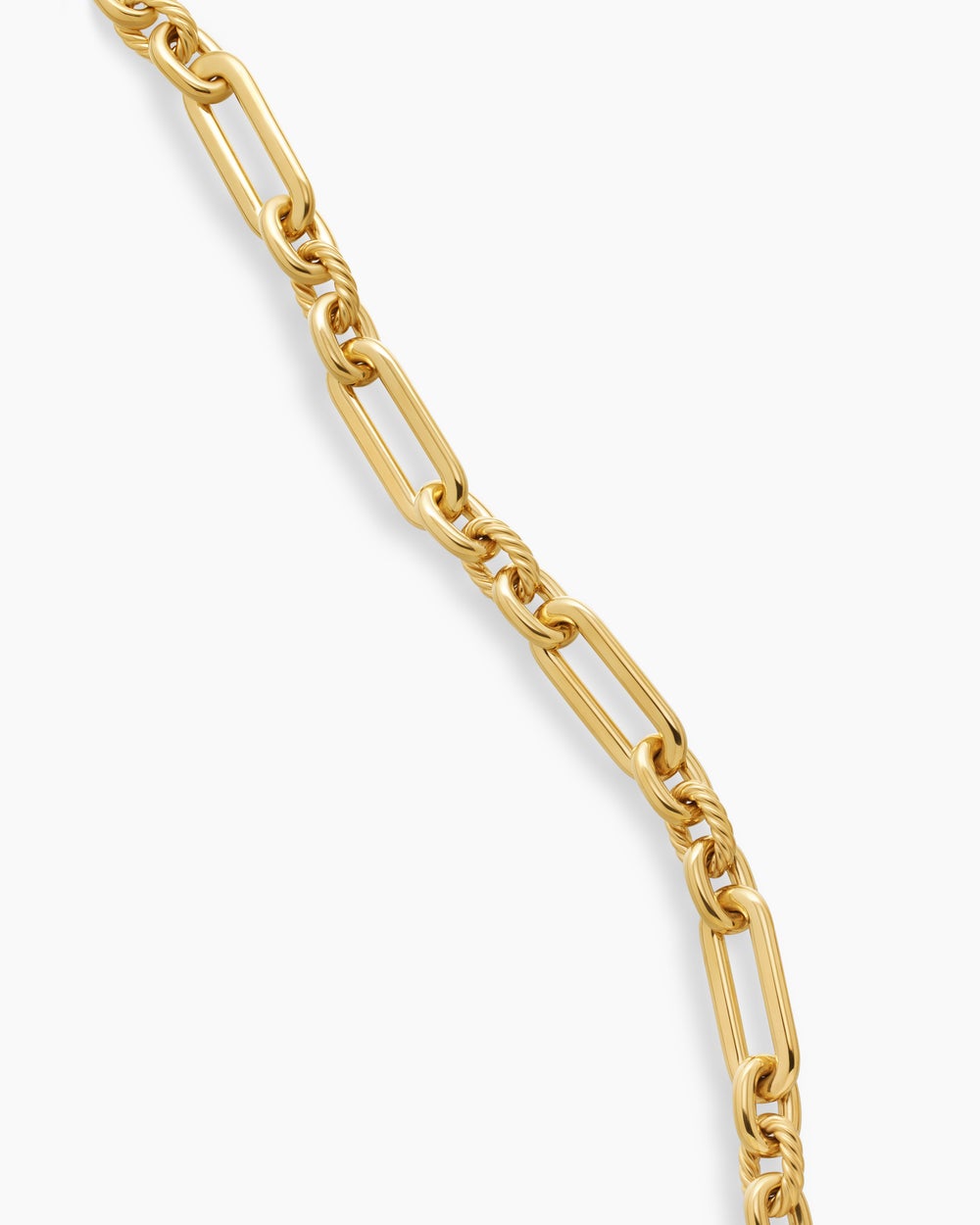 Womens Lexington Chain Necklace in 18ct Yellow Gold, 9.8mm